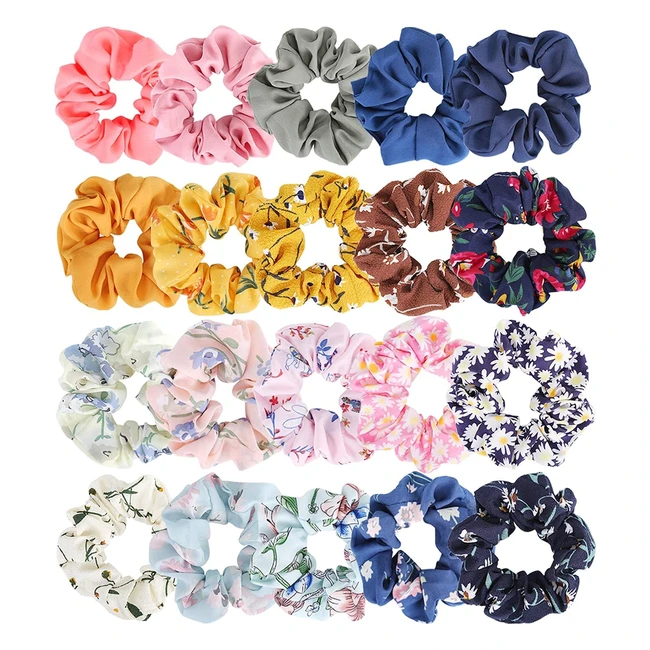 Coleteros de tela Mosotech 20pcs - Coloridas y flexibles - Ideal para deportes, fiestas y viajes