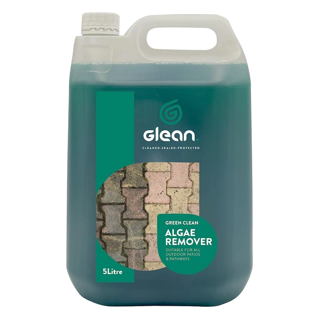 Glean Green Clean Algae Lichen Mould Moss Remover - No Dilution Required - 5L