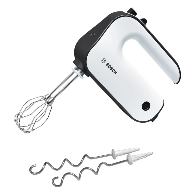 Bosch CleverMixx Styline MFQ4020GB Hand Mixer - Powerful 450W Motor, 5 Speeds, Stainless Steel Hooks