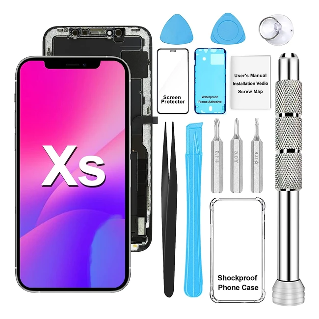 Schermo Display LCD per iPhone XS - Sostituzione 3D Touch Screen Digitizer - Ric