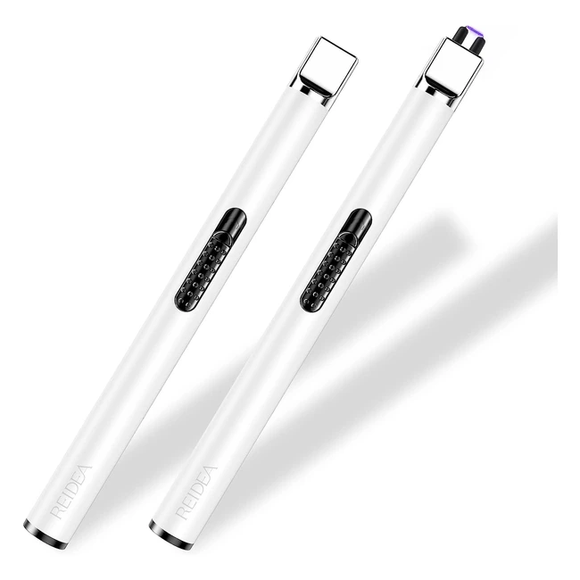 Lot de 2 briquets électriques arc coupe-vent sans flamme rechargeables par USB - Maison et Cuisine