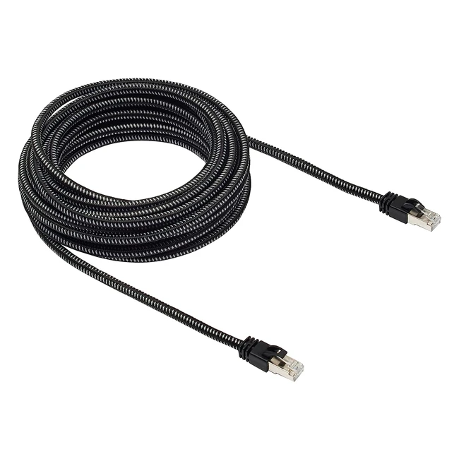 Amazon Basics 25ft RJ45 Cat7 Gigabit Ethernet Patch Internet Cable - Schnelle Übertragung - Zuverlässige Verbindung