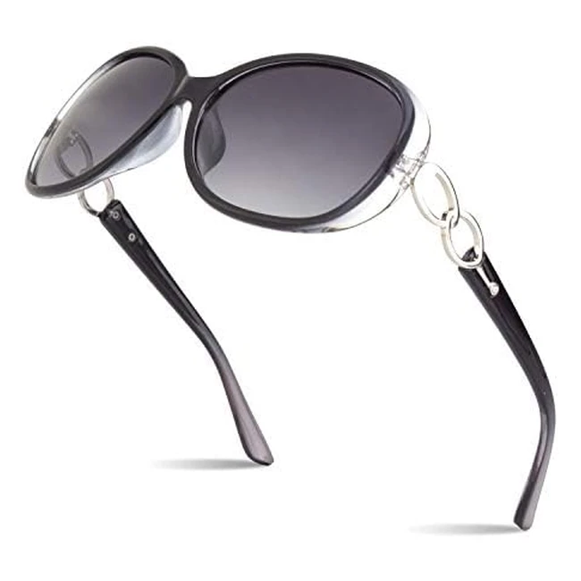 Sunier Polarized Sunglasses - Fashion Oversized Sun Glasses - UV Protection - Retro Designer Luxury Ladies Shades
