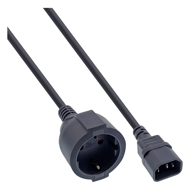 Cable de Alimentación C14 a Conector Hembra 1m - ¡Envío Gratis!