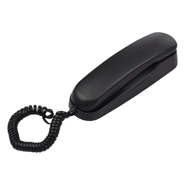 Téléphone fixe filaire bureau mural - Compact, léger et multifonctions