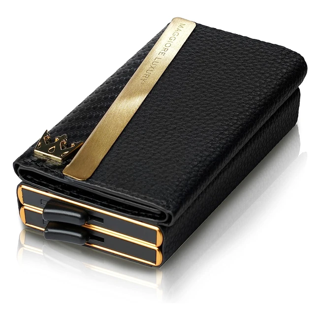 Portafoglio in vera pelle Maggiore Luxury x 1214 con protezione RFID e design elegante