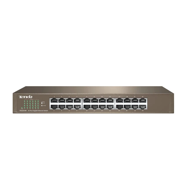 Switch Ethernet 24 ports Gigabit Tenda G1024D - Plug & Play, Protection Foudre