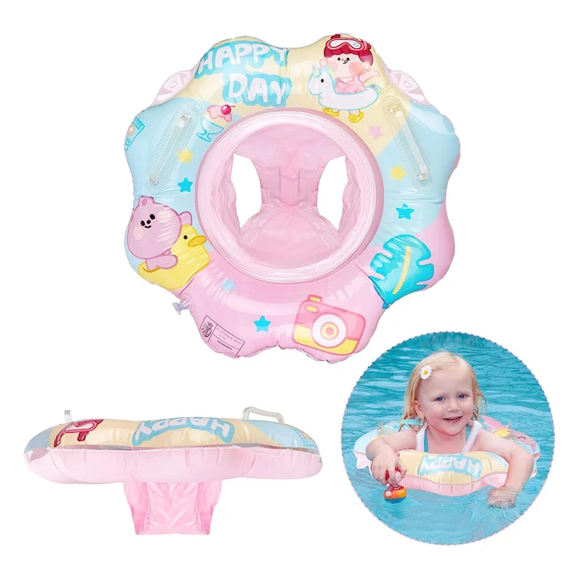 Anello da nuoto fenicottero rosa gonfiabile per bambini - Oziral