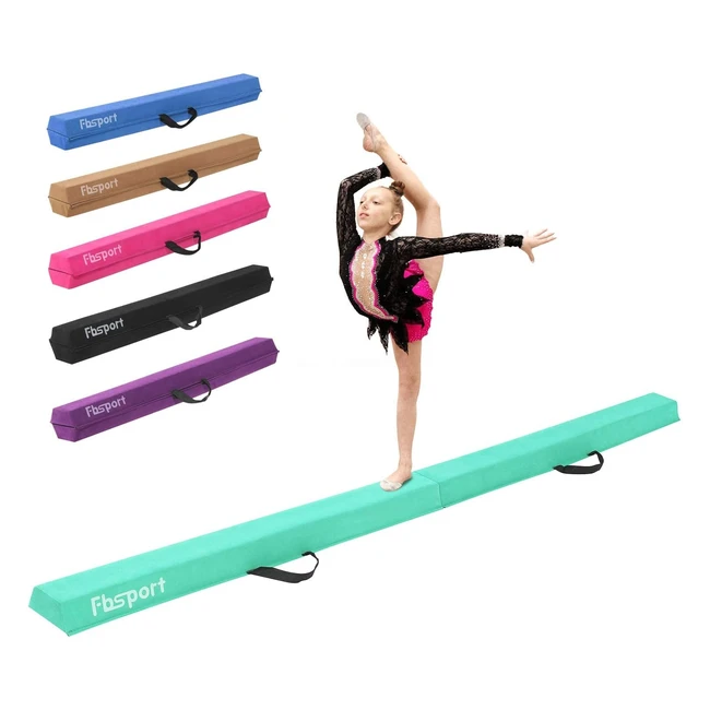 Poutre Gymnastique Enfant FBSport 240270300 cm - Poutre Gym Pliable pour Entra