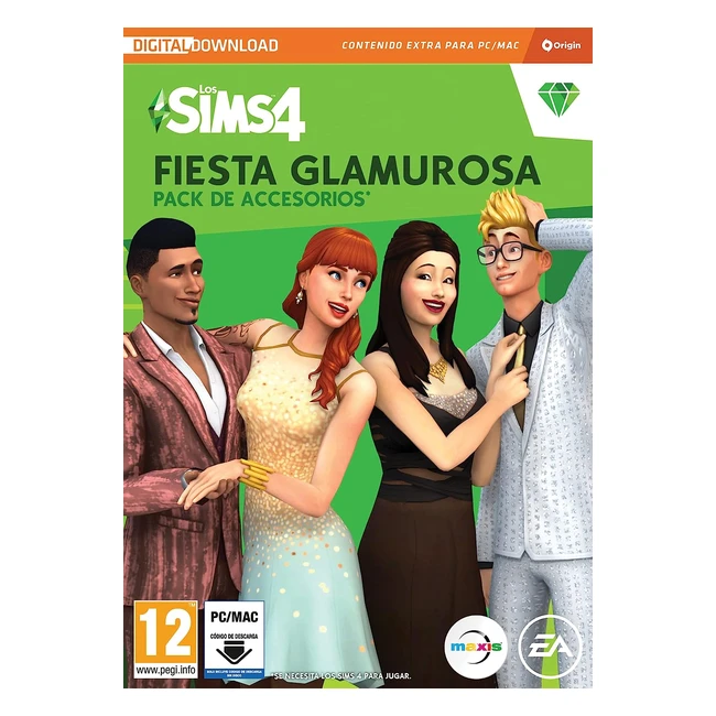 Los Sims 4 Fiesta Glamurosa - Pack de Accesorios PC - Windlc Videojuegos - Código de Descarga Directa Castellano