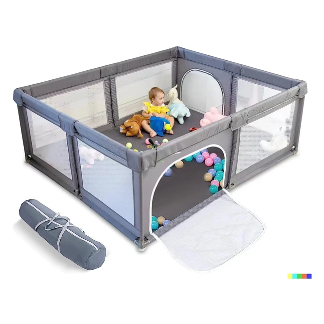Sturdy Baby Playpen with Breathable Mesh | Safe & Easy Setup | 150cm x 150cm