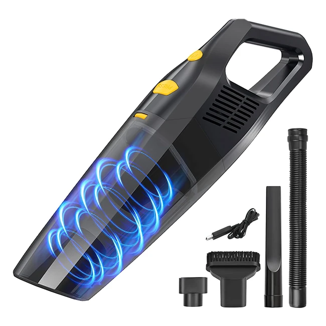 Handheld Vacuum Cleaner 8000Pa Strong Suction 100W Cordless Rechargeable Wet Dry Use