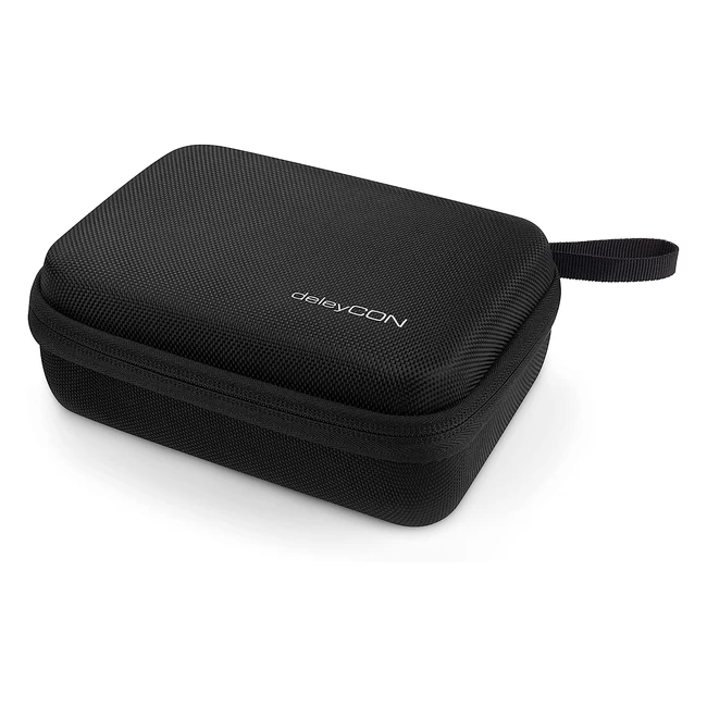 Funda rígida deleycon para cámara de acción GoPro y accesorios - Protección robusta contra polvo e impactos - Tamaño M - Negro