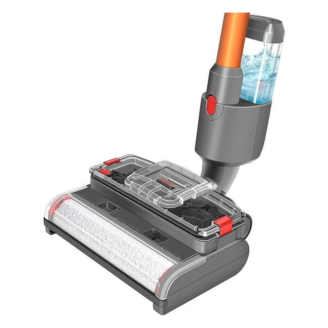 Brosse italdos pour Dyson V15 V11 V10 V8 V7 - Nettoie et sèche les sols durs - Réservoir d'eau propre et sale