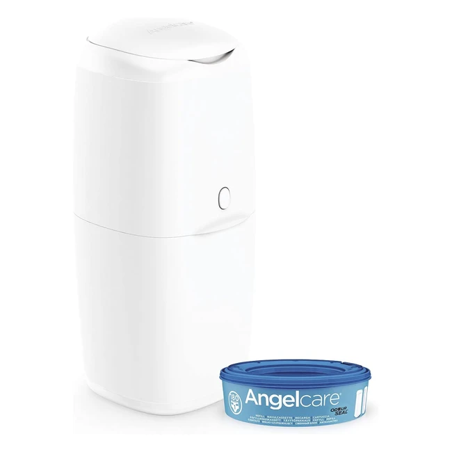 Angelcare Nappy Disposal System - Easy to Use, Odor-Free, Environmentally Friendly