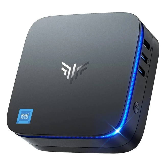 Mini PC Windows 11 Pro Alder Lake N95 jusqu'à 3.4GHz 16Go DDR4 512Go SSD Bureau 4K 60Hz HD Dual Display