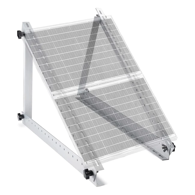 Solarpanel Halterung 104cm - 1 Paar, für 100W-370W Solarpanel, einstellbarer Winkel 0-90°