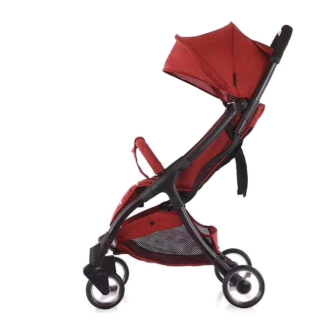 Ayulop Buggy klein zusammenklappen | Leichter Kinderwagen | Handgepäck geeignet | Kleinrot