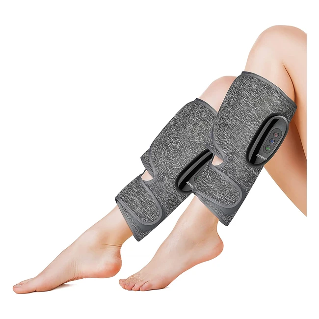 Renpho Wireless Compression Leg Massager - Cordless Calf Ankle Wraps - Rechargeable - 3 Modes 3 Intensities