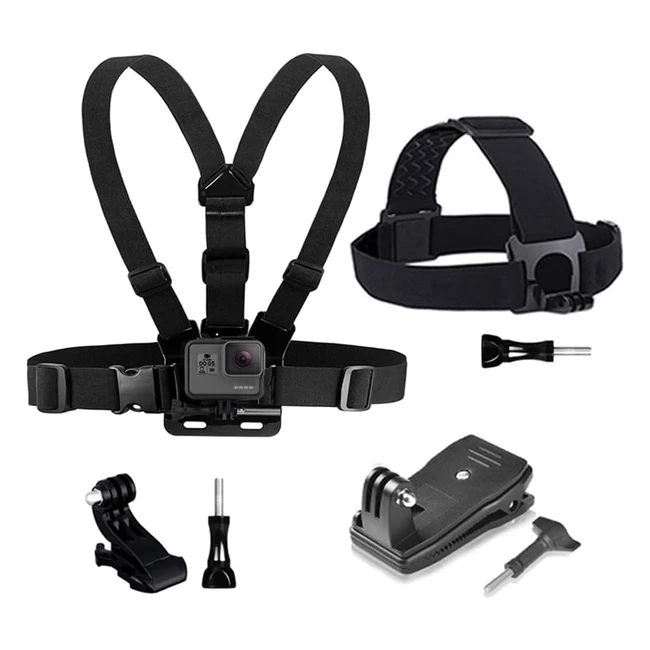 YEholding Chest Harness Kit - Quick Clip Mount Backpack Compatible with GoPro, Xiaomi Yi, SJCAM, and More