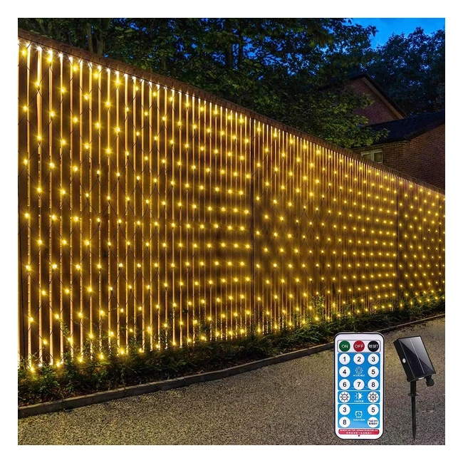 Corst Net Lights Outdoor Solar Garden Lights | 36 x 15m | Waterproof | 8 Modes | Timer