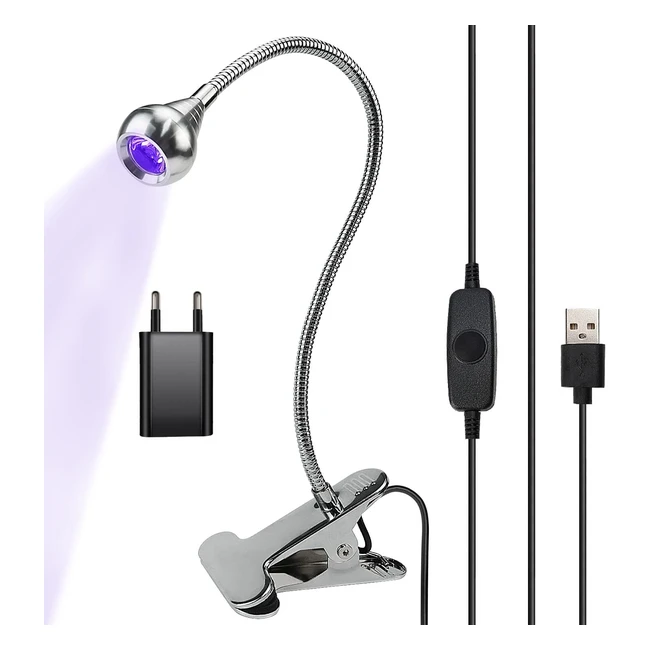 Lampe UV Ongles Gel Pose Américaine 5W USB - Référence: shuwosmart - Séchage Rapide, Clipsable