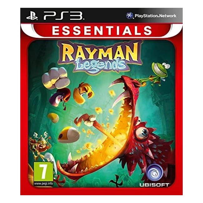 Rayman Legends Essentials PS3 | Coop 4 jugadores | Modo Automurfy | Desafíos en línea | Batallas de jefes en 3D