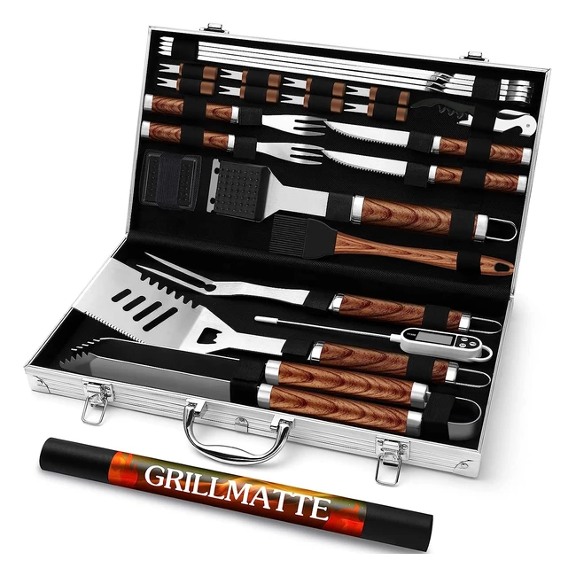 Ensemble daccessoires pour barbecue 26pcs - Qualit suprieure et durable