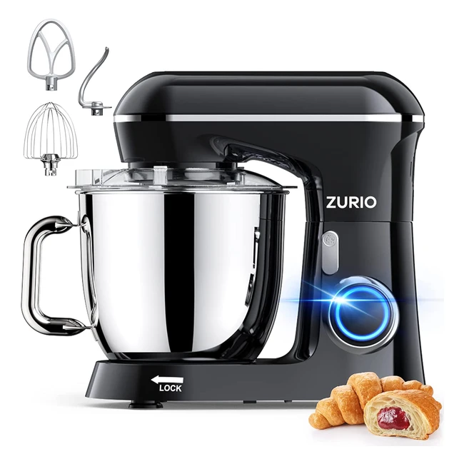 Robot Pâtissier 1300W Zuiro 45L - Batteurs et Robots Portables - 10 Vitesses - Fonction de Fermentation Silencieuse - Accessoires Inclus