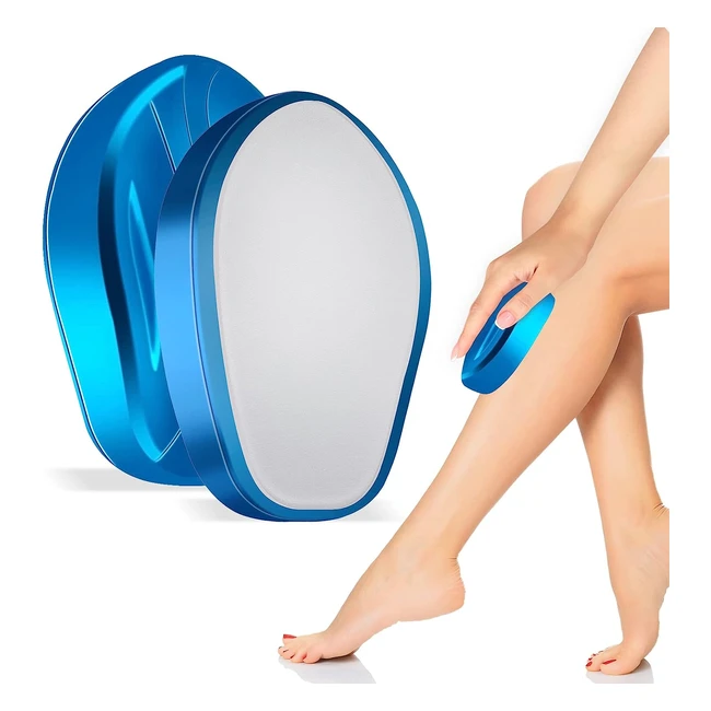 Crystal Hair Eraser for Hair Removal - Sameriver Magic Crystal Hair Remover - Gentle Exfoliation - Reusable - Works on All Body Parts