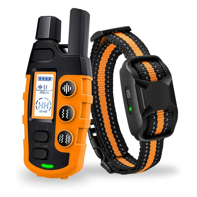 Wizco Dog Collar 3300ft Training Collar for Dogs  Rechargeable Waterproof E-Col