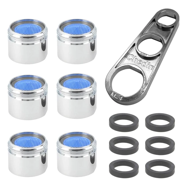 Set 6 pezzi aeratore rubinetto filtri lavandino risparmio idrico