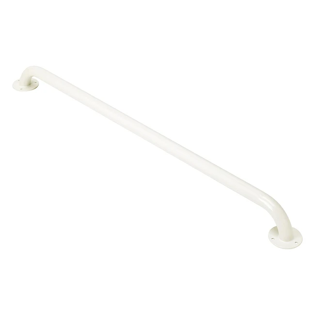 Homecraft Steel Ringwood Grab Bar Safety Rail - Mobility Aid for Bathroom and Shower - Elderly, Handicapped, and Disabled User Support - Indoor and Outdoor Attachment