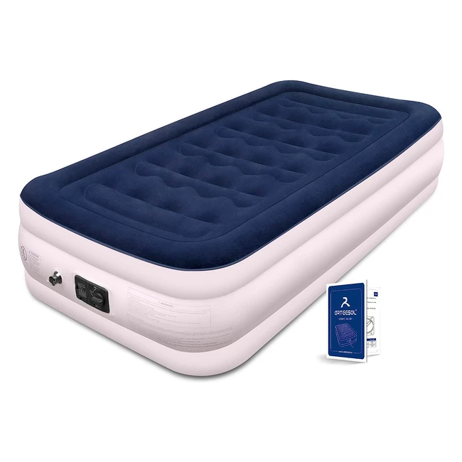 Arteesol Air Bed Inflatable Mattress - Double & Single Airbed with Built-in Pump