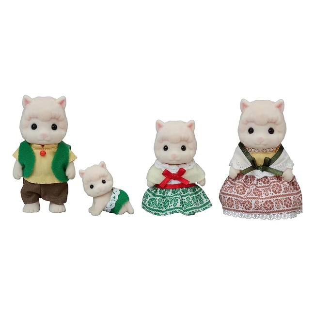 Sylvanian Families Wooly Alpaca Family - Fine Detail, Vintage Styling - #1 Choice for Imaginative Roleplay