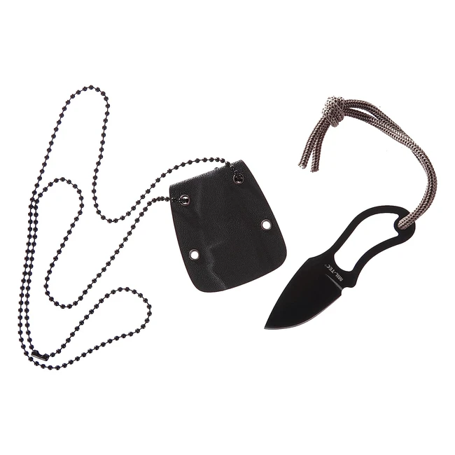 Couteau de cou Miltec 9 cm - Noir - Unisexe