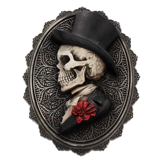 Nemesis Now Handsome Wall Plaque - Grey Polyresin - 24cm - GothicDecor