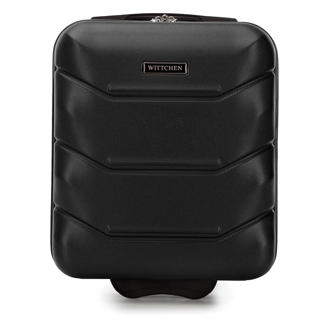 Wittchen Koffer Hartschale ABS hochwertig und robust, Teleskopgriff, Schwarz 2022