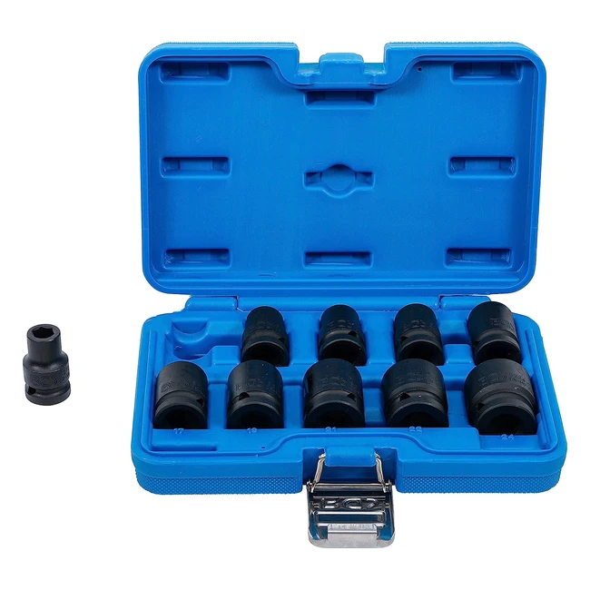 Jeu de douilles choc BGS 5205 - 10 pièces - 125mm - 12-24mm