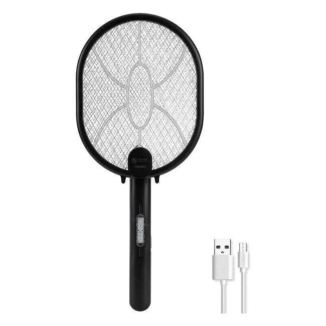 Cosysun Fly Zapper Electric Fly Killer Swatter 3000V Mosquito Bug Wasp Insect Trap USB Rechargeable