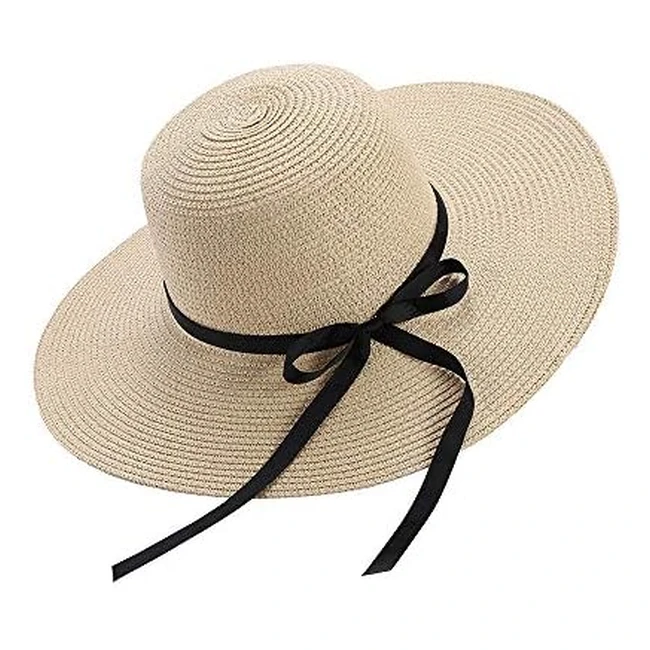 Sombrero de Sol para Mujer Amplio con Lazo - Proteccin UPF50