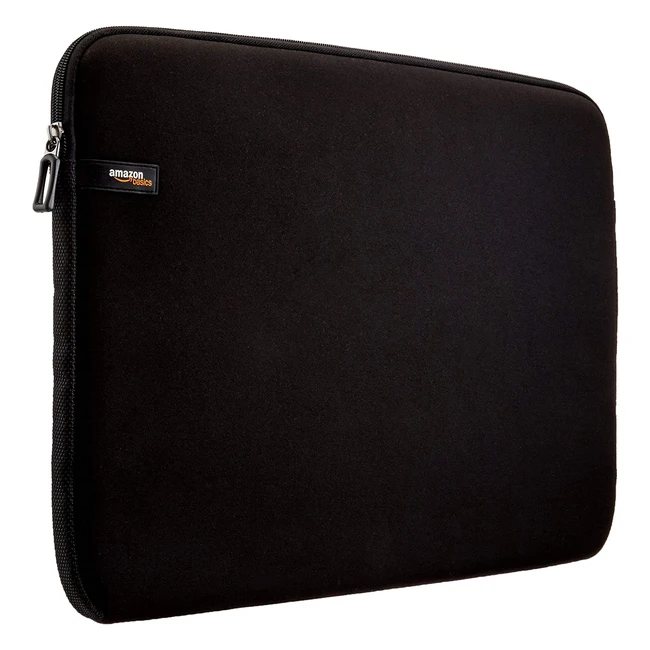 Amazon Basics Laptop Sleeve Bag 173 Zoll Schwarz, Passgenaue Hülle, Schlankes Design, Tragbar