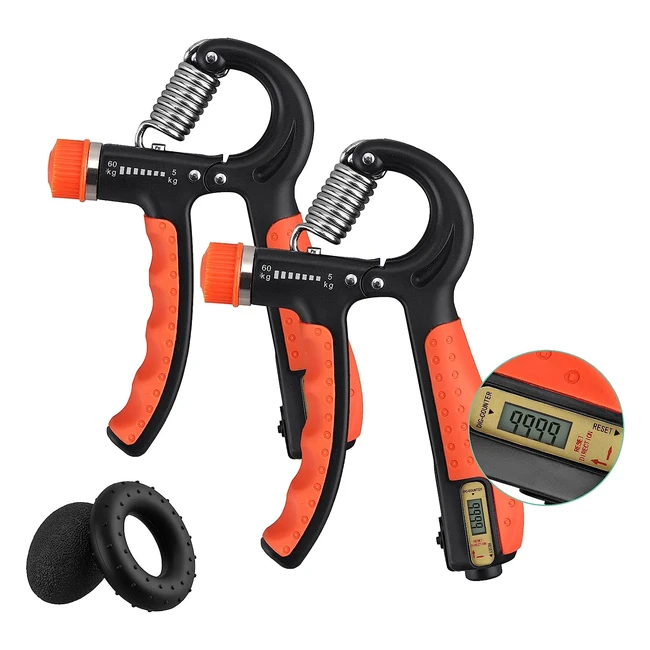 Vinteam Wrist Strengthener Hand Grips - Adjustable Resistance - Finger Strengthener