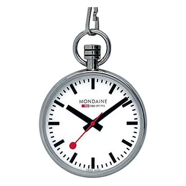 Reloj de bolsillo Mondaine de cuarzo, referencia 313, acero inoxidable