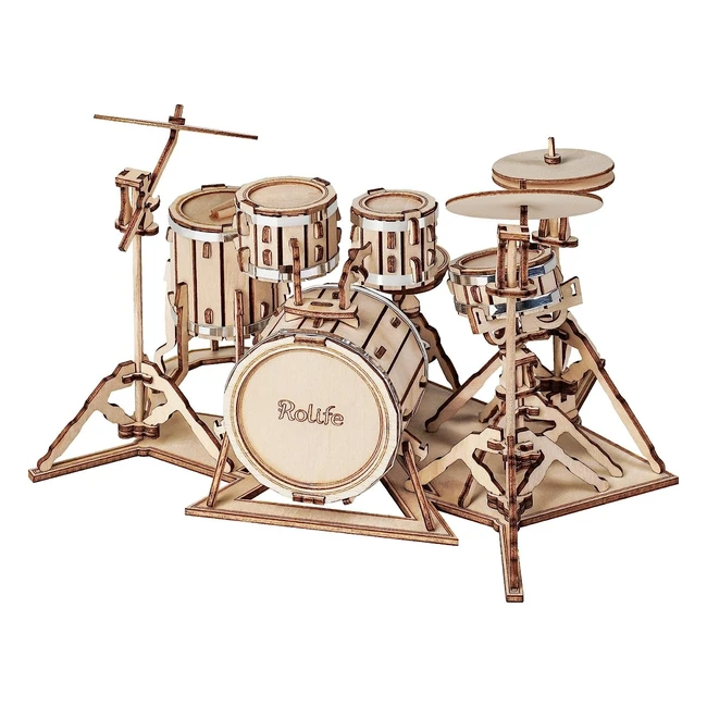 Kit de batería 3D Rolife - Modelo para construir - Regalos para adultos - Decoración de escritorio