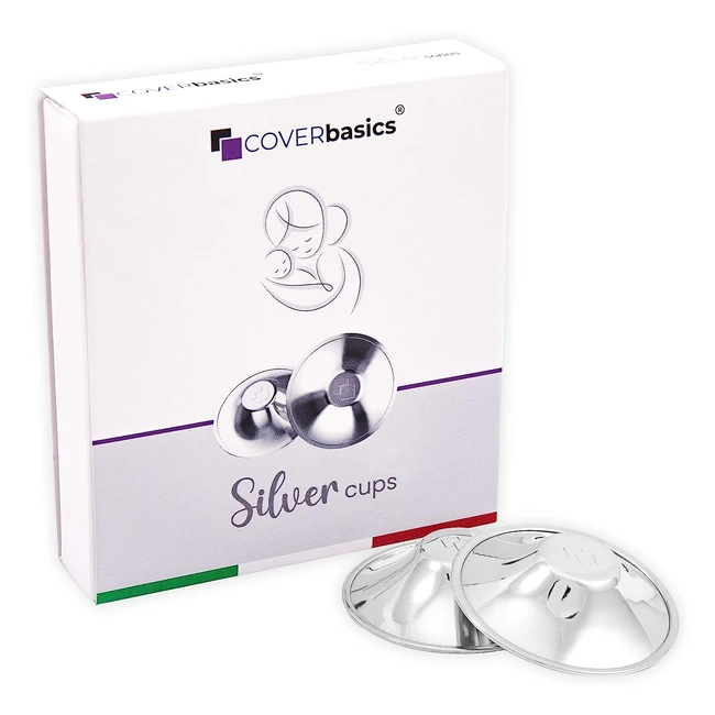 Coverbasics Paracapezzoli Argento SilverCups - Protezione e Cura Ragadi al Seno