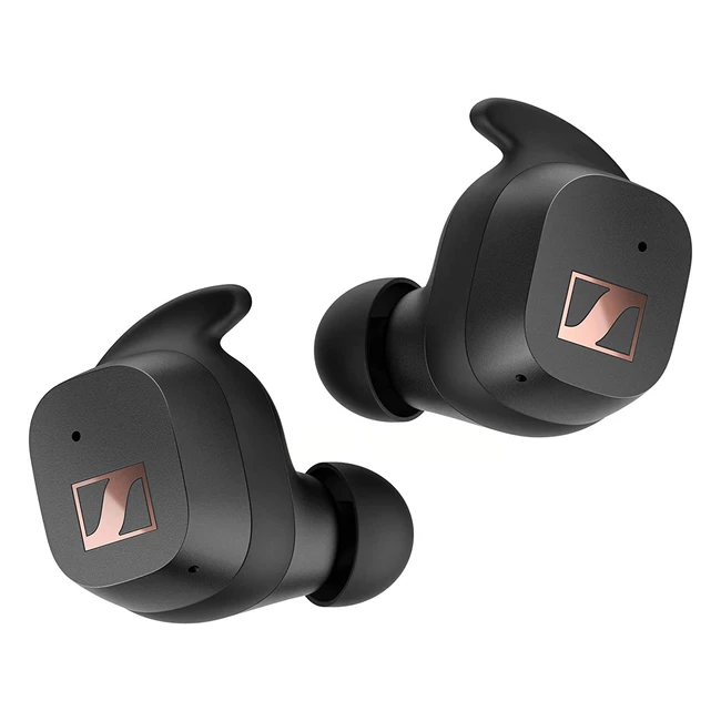 Sennheiser Sport True Wireless Earphones - Musikgenuss und Anrufe mit Bluetooth - Geräuschunterdrückung - Schwarz