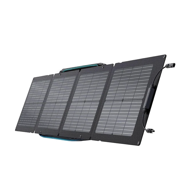 EcoFlow Pannello Solare Portatile 110W - Sistema di Ricarica Pieghevole - Impermeabile IP67 - Campeggio