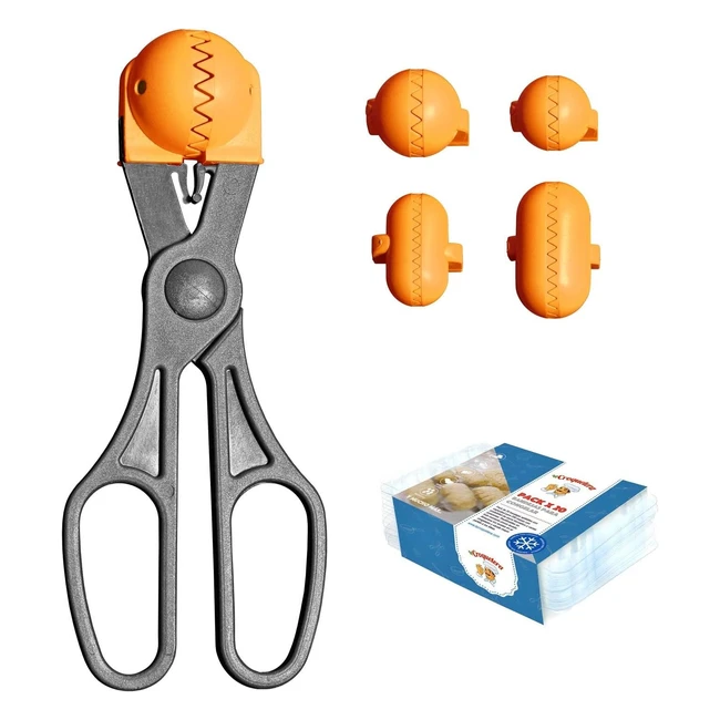 La Croquetera Multiuso Arancione - 4 Stampi Intercambiabili - Confezione Conservazione - 100% Spagnolo - Utensile Pratico per Crocchette e Polpette