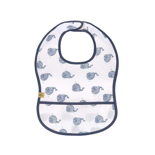 Lässig Baby Kleinkind Lätzchen Schutz wasserdicht Klettverschluss leicht Lätzchen kleiner Wasserwal